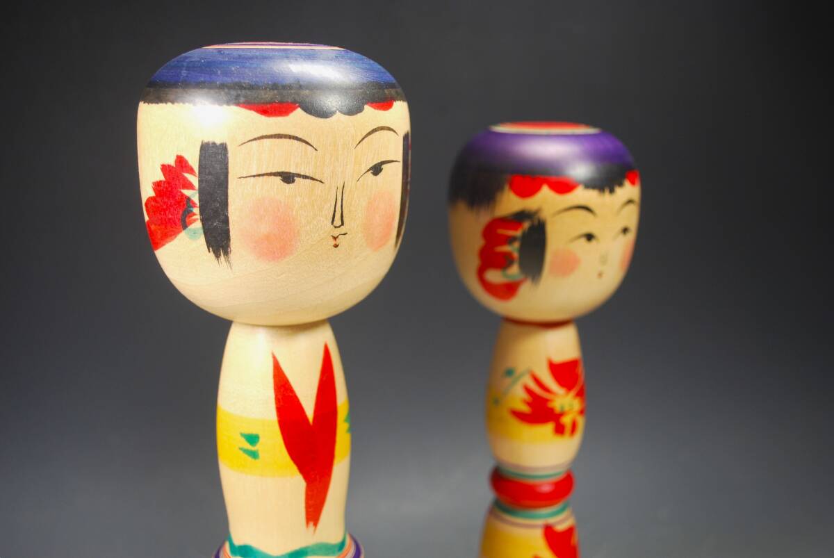* Tohoku дерево земля игрушка традиция kokeshi примерно 27cm*30cm... серия Inoue. . прекрасный * Inoue ...