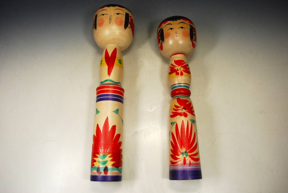 * Tohoku дерево земля игрушка традиция kokeshi примерно 27cm*30cm... серия Inoue. . прекрасный * Inoue ...