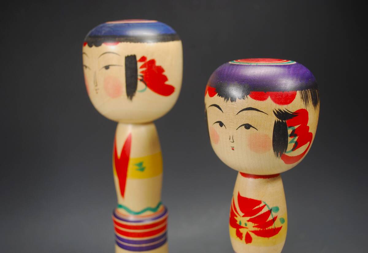 * Tohoku дерево земля игрушка традиция kokeshi примерно 27cm*30cm... серия Inoue. . прекрасный * Inoue ...