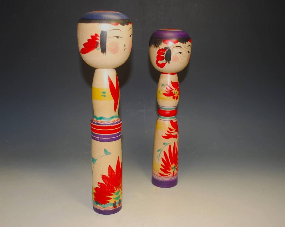 * Tohoku дерево земля игрушка традиция kokeshi примерно 27cm*30cm... серия Inoue. . прекрасный * Inoue ...