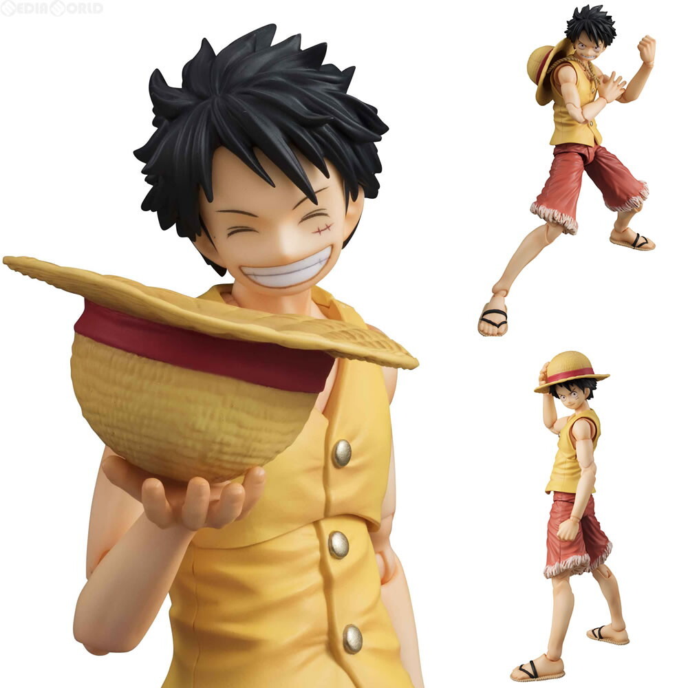 【中古】[FIG]ヴァリアブルアクションヒーローズ モンキー・D・ルフィ PAST BLUE(Ver.Yellow) ONE PIECE(ワンピース) 完成品 フィギュア メ_画像1