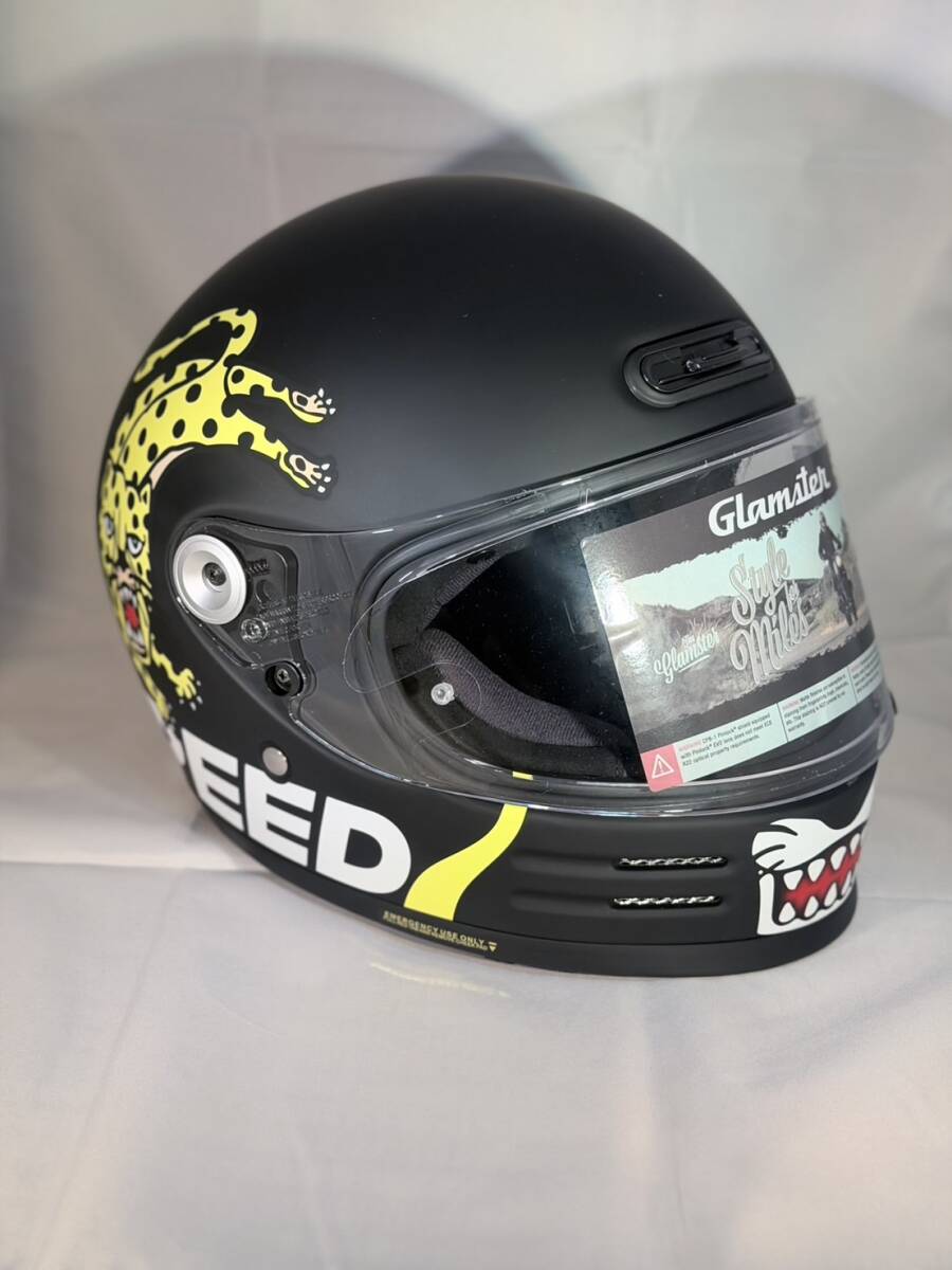 [ не использовался / текущее состояние ]SHOEI Shoei грамм крахмал -ta-TC-5 черный | желтый full-face шлем L размер 