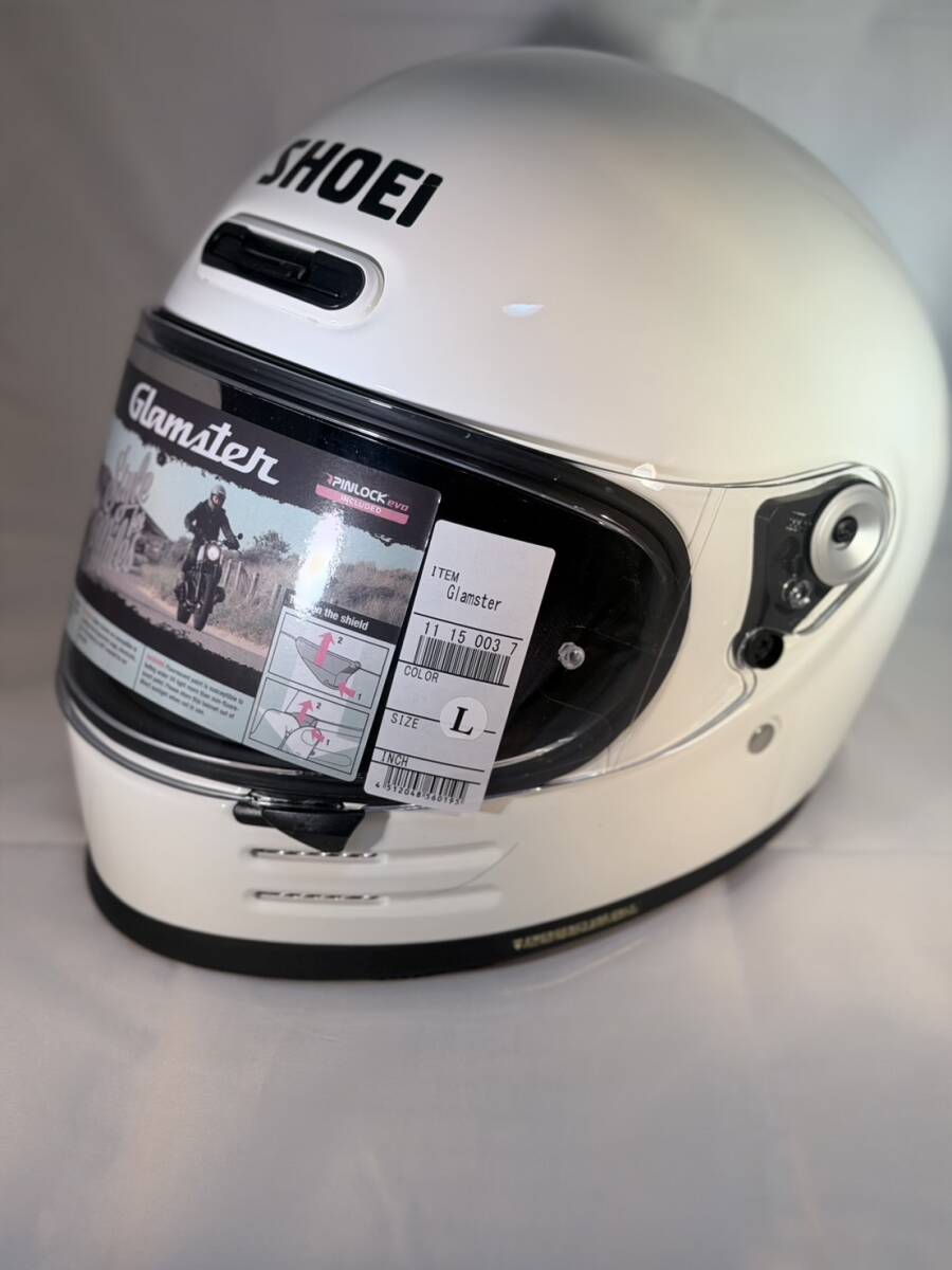 [ не использовался / текущее состояние ]SHOEI Shoei грамм s taho f белый full-face шлем L размер ограниченный товар 