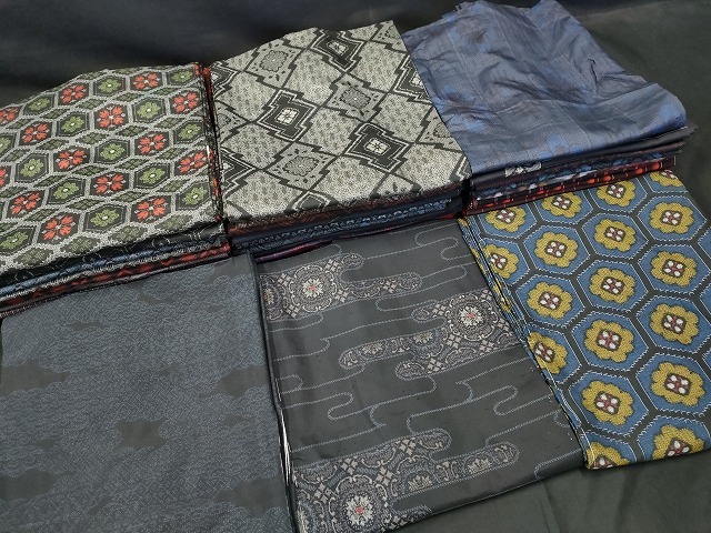 平和屋本店■1円 大島紬 羽織 コート まとめて 30点 花柄 アンティーク大島 割り込み絣 9マルキ など 未使用品あり 全て正絹 ppp3194_画像1