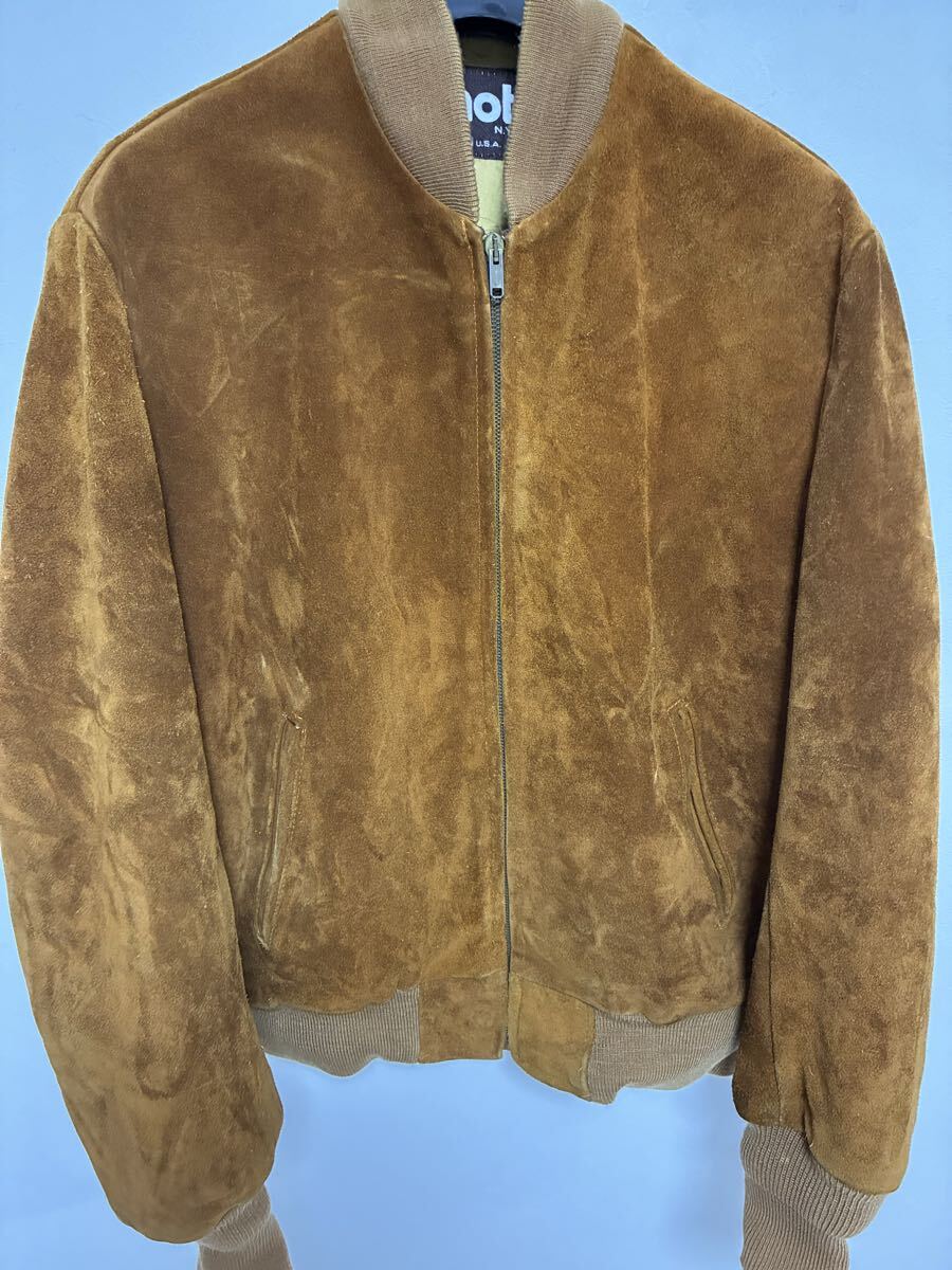 Schott N.Y.C スウェードレザーブルゾン USA製 サイズ40 '80〜'90s_画像1