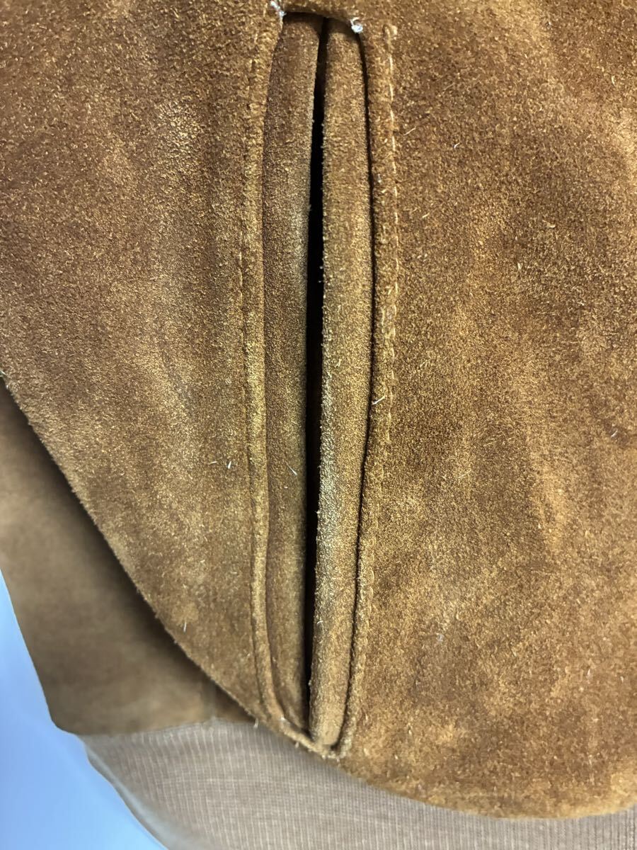 Schott N.Y.C スウェードレザーブルゾン USA製 サイズ40 '80〜'90s_画像6