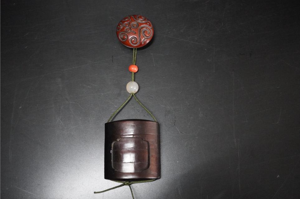 D5823-1 времена кейс для печати [ Sakura кожа 3 уровень кейс для печати ] [... выгода ... голова netsuke ]. предмет 