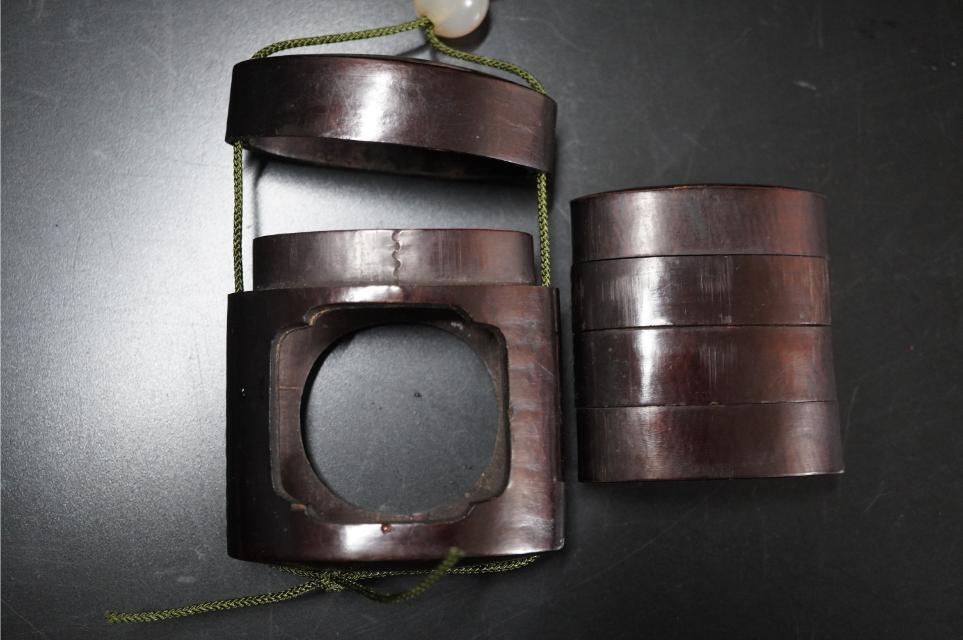 D5823-1 времена кейс для печати [ Sakura кожа 3 уровень кейс для печати ] [... выгода ... голова netsuke ]. предмет 