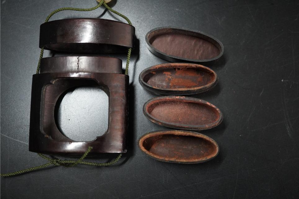 D5823-1 времена кейс для печати [ Sakura кожа 3 уровень кейс для печати ] [... выгода ... голова netsuke ]. предмет 