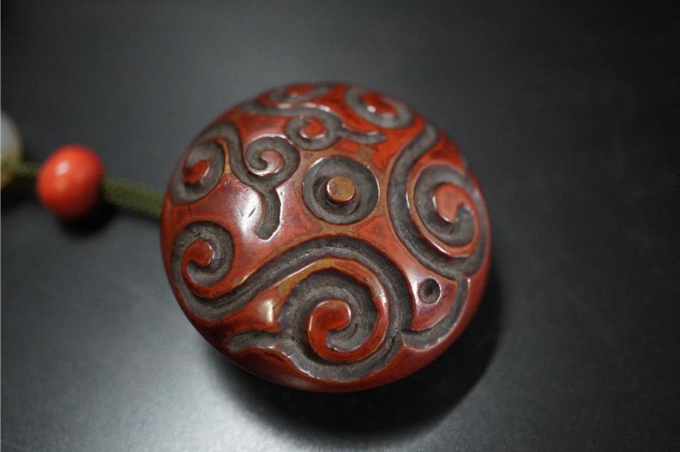 D5823-1 времена кейс для печати [ Sakura кожа 3 уровень кейс для печати ] [... выгода ... голова netsuke ]. предмет 