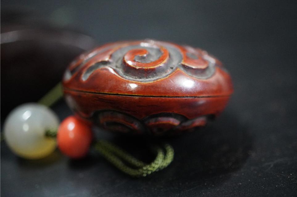 D5823-1 времена кейс для печати [ Sakura кожа 3 уровень кейс для печати ] [... выгода ... голова netsuke ]. предмет 