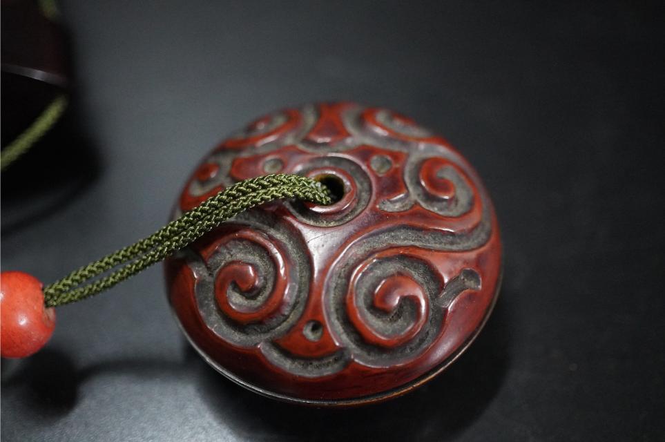 D5823-1 времена кейс для печати [ Sakura кожа 3 уровень кейс для печати ] [... выгода ... голова netsuke ]. предмет 