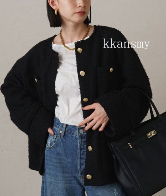 Loungedressラウンジドレス*ツイードジャケット_画像5