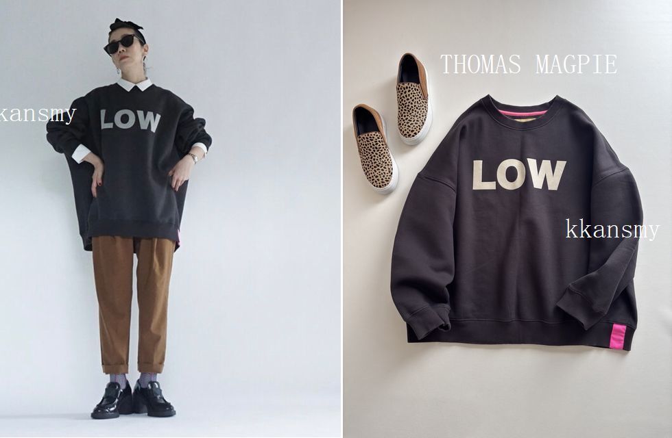 THOMAS MAGPIEトーマスマグパイ*LOWスウェットトップス_画像1