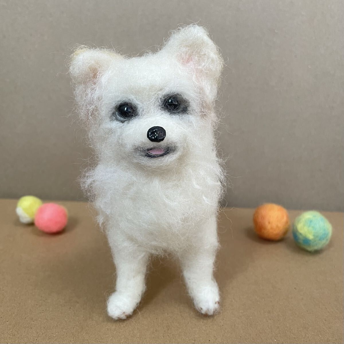 617チワワロングコート・羊毛フェルト_画像1