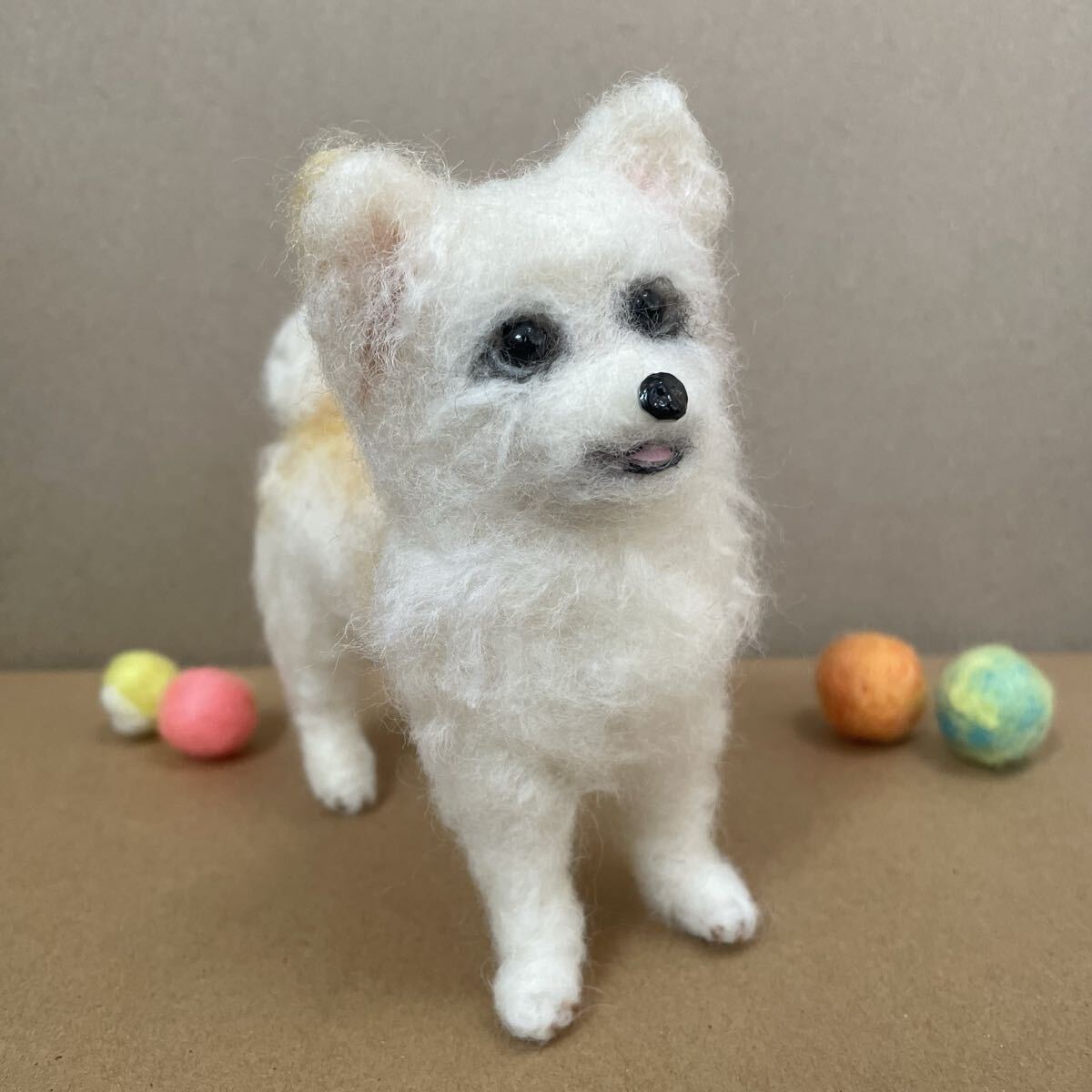 617チワワロングコート・羊毛フェルト_画像2