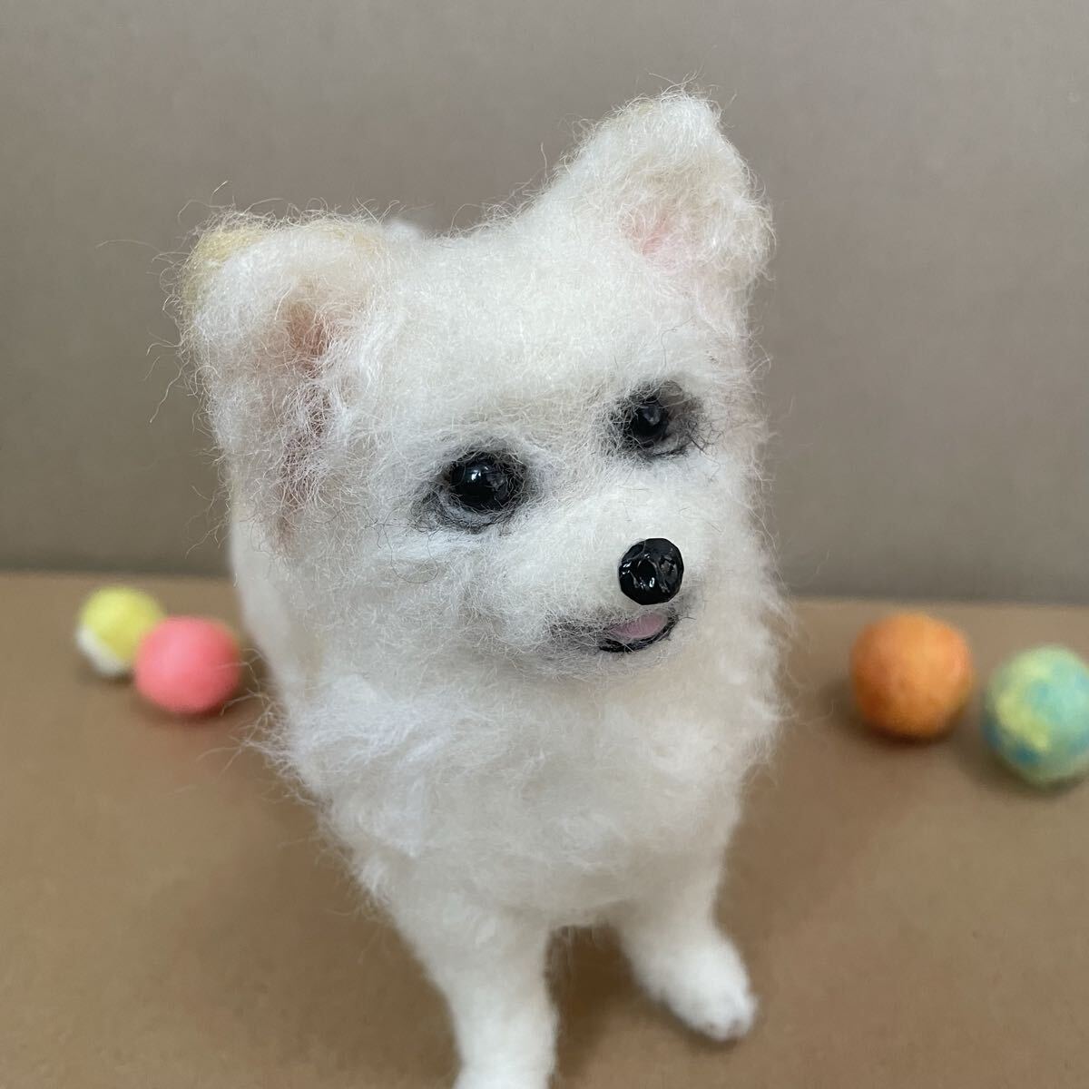 617チワワロングコート・羊毛フェルト_画像3