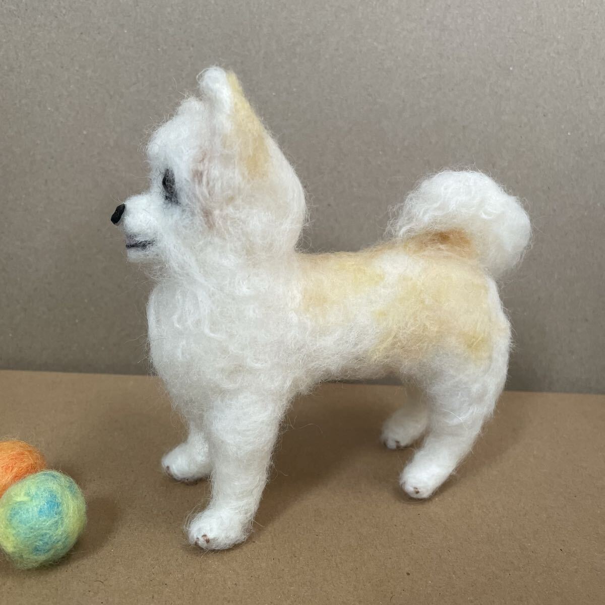 617チワワロングコート・羊毛フェルト_画像6