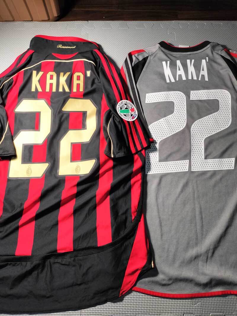 正規品 カカ　２２　M AC ミラン 06 07 ホーム 03 04 サード　ユニフォーム　セリエA　ブラジル　イタリア_画像8