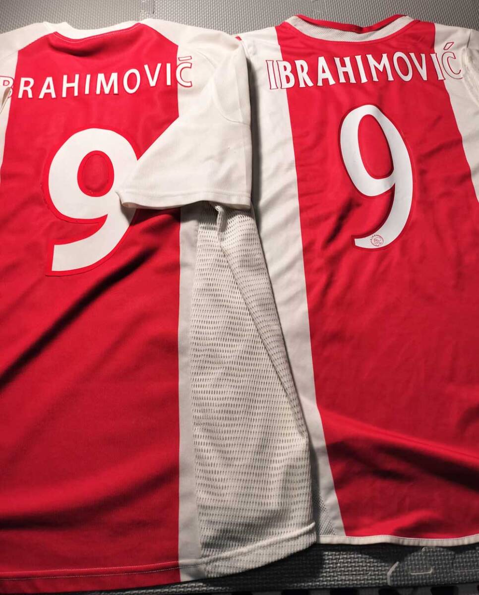  イブラヒモビッチ　９ L アヤックス　アムステルダム　2003 2004 / 2004 2005 ユニフォーム　オランダ　スウェーデン_画像10