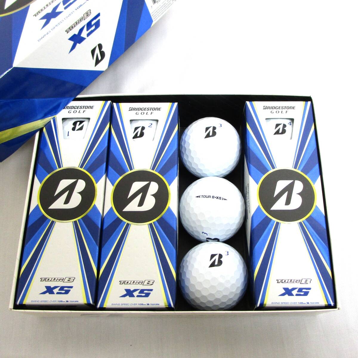 Bridgestone 2022 TOUR B XS ホワイト 2箱 24球 2022年 ブリヂストン ツアーB 3ピース スピン ゴルフボール_画像2