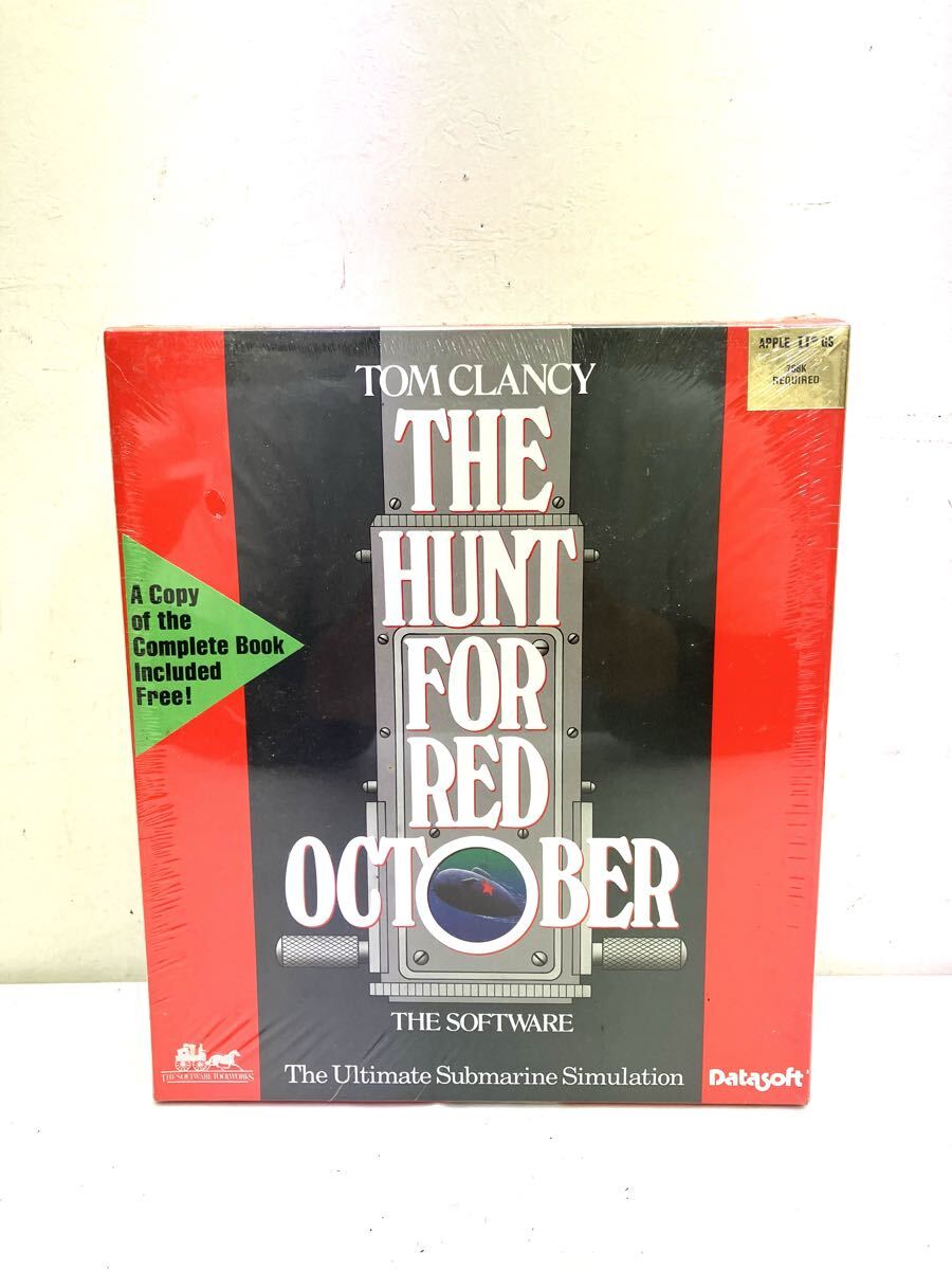 未開封 THE HUNT FOR RED OCTOBER レッド オクトーバーを追え 潜水艦シュミレーション Datasoft APPLE Ⅱ GS コンピュータ PCゲーム レトロ_画像1