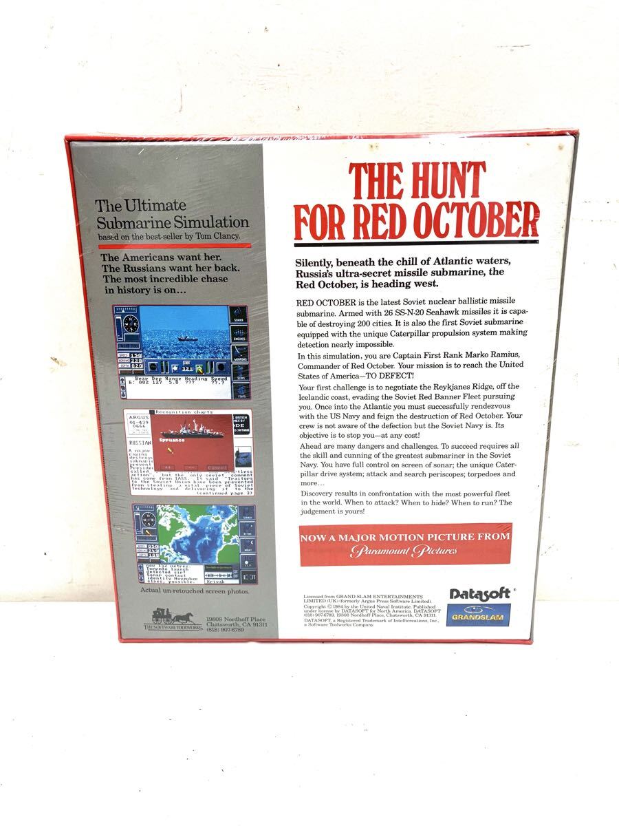 未開封 THE HUNT FOR RED OCTOBER レッド オクトーバーを追え 潜水艦シュミレーション Datasoft APPLE Ⅱ GS コンピュータ PCゲーム レトロ_画像7