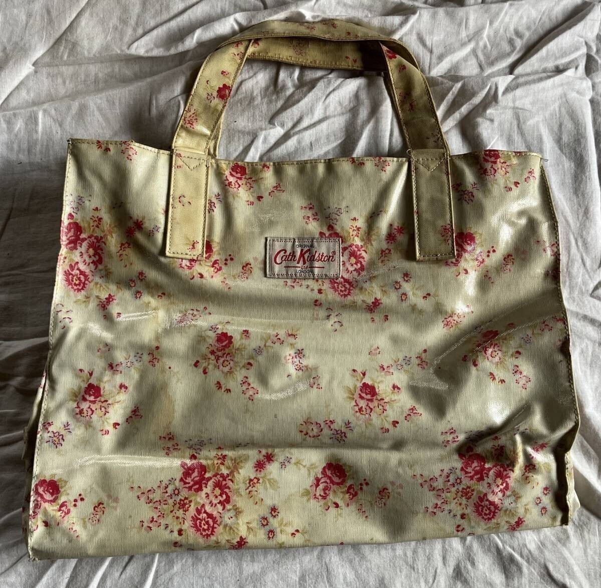 キャスキッドソン Cath Kidston 　ハンドバッグ　エナメル　定番　トート_画像1