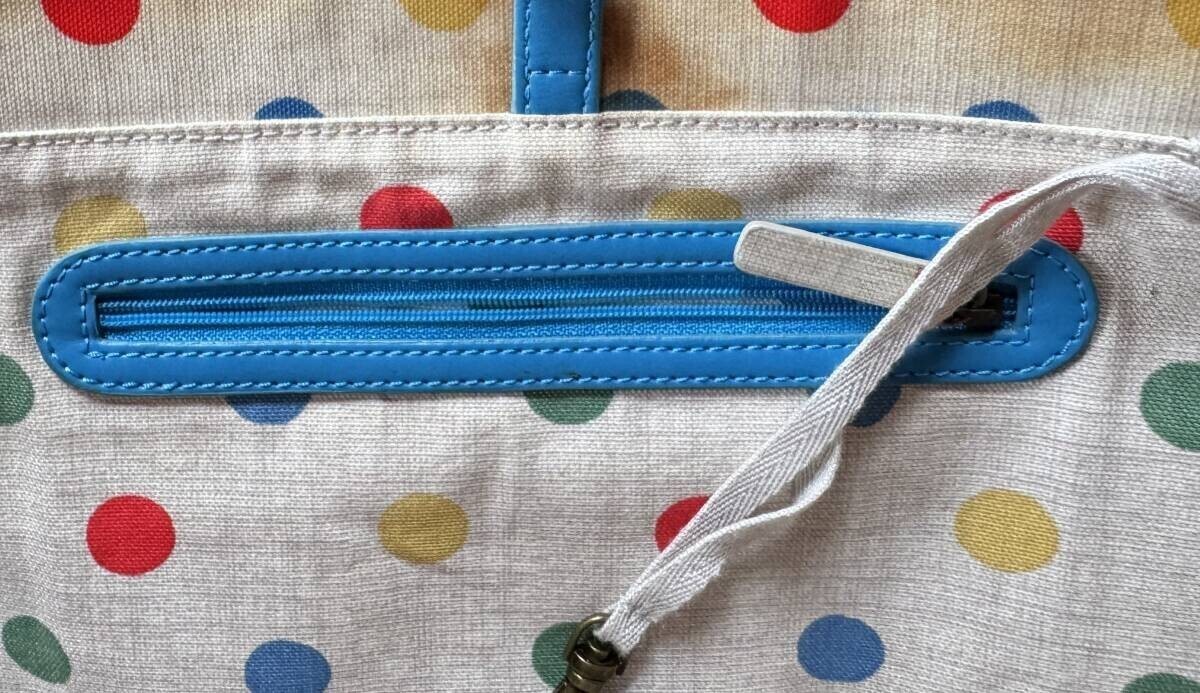 キャスキッドソン　肩掛けバッグ　ドット　カラフル　大きめ　エナメル_画像3