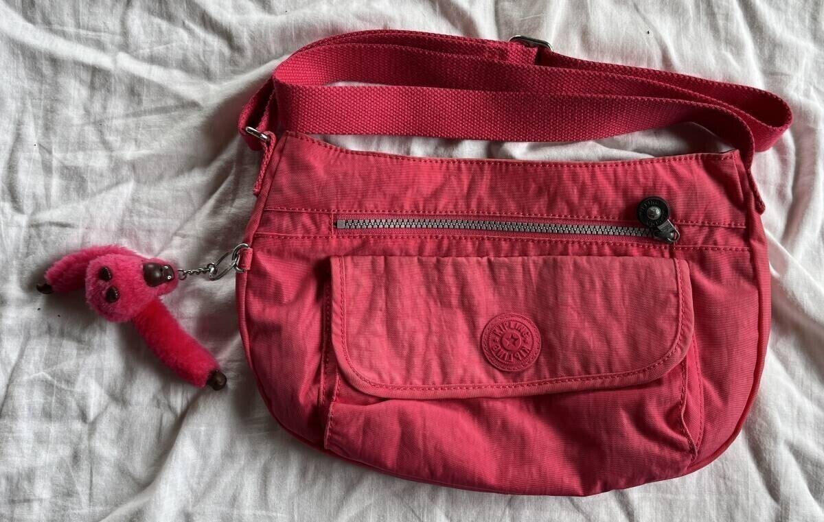 KIPLING キプリング ショルダーバッグ 　定番　桃色　_画像1