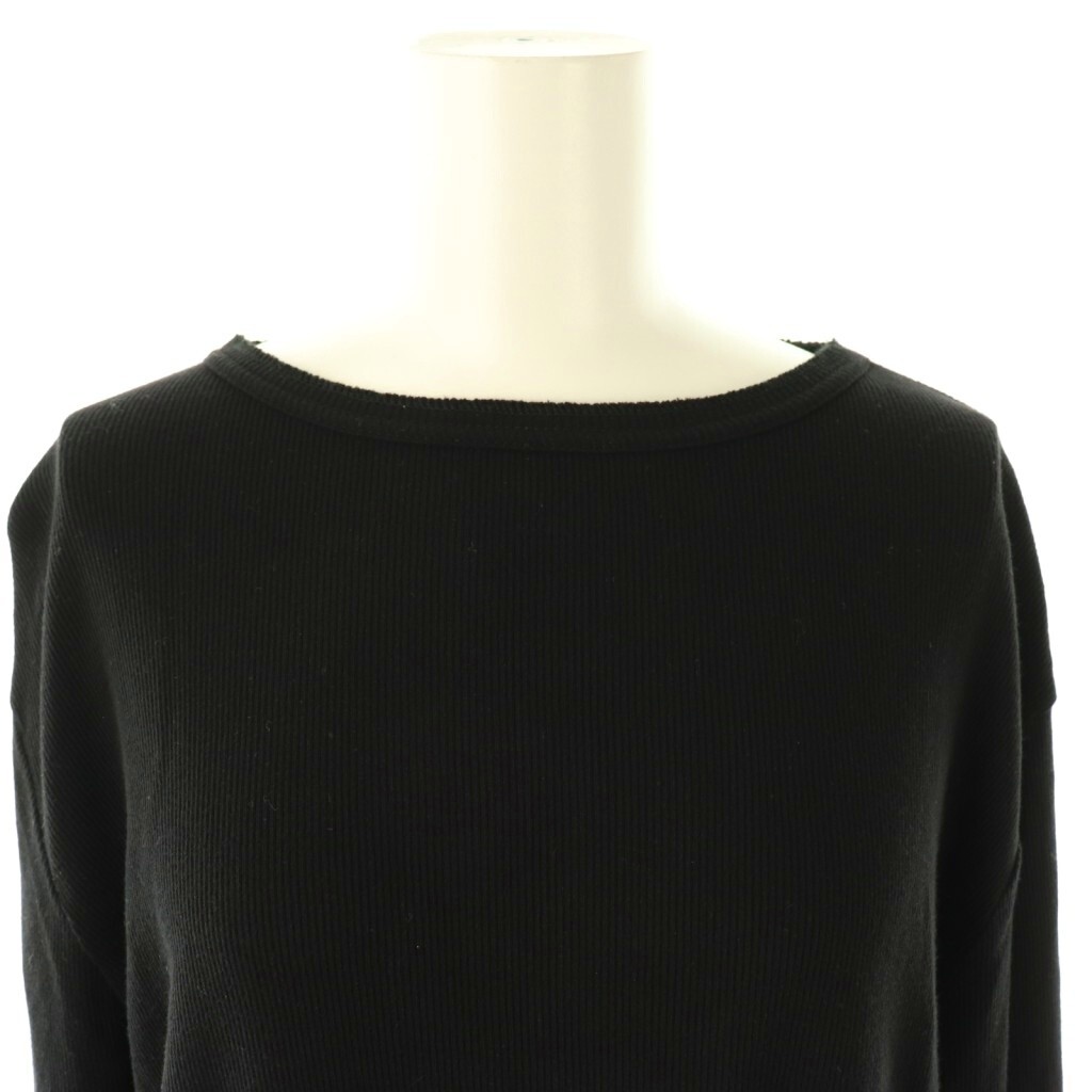 a Pal tomon Deuxieme Classe L'Appartement DEUXIEME CLASSE Rib Long Sleeve трикотажный джемпер с длинным рукавом черный /DO #OS женский 