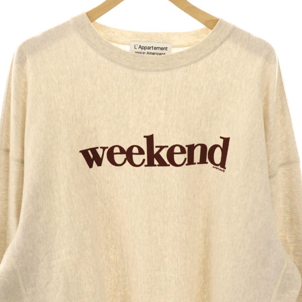 a Pal tomon Deuxieme Classe × America -naAMERICANA 25SS трикотажный джемпер с длинным рукавом свет бежевый Brown /DO #OS женский 