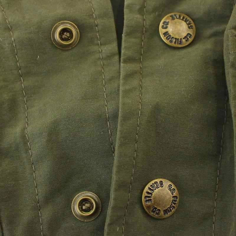 フィルソン FILSON オイルドベスト ワックスコーティング XS カーキ 8036-45-70900 /☆G メンズ_画像6