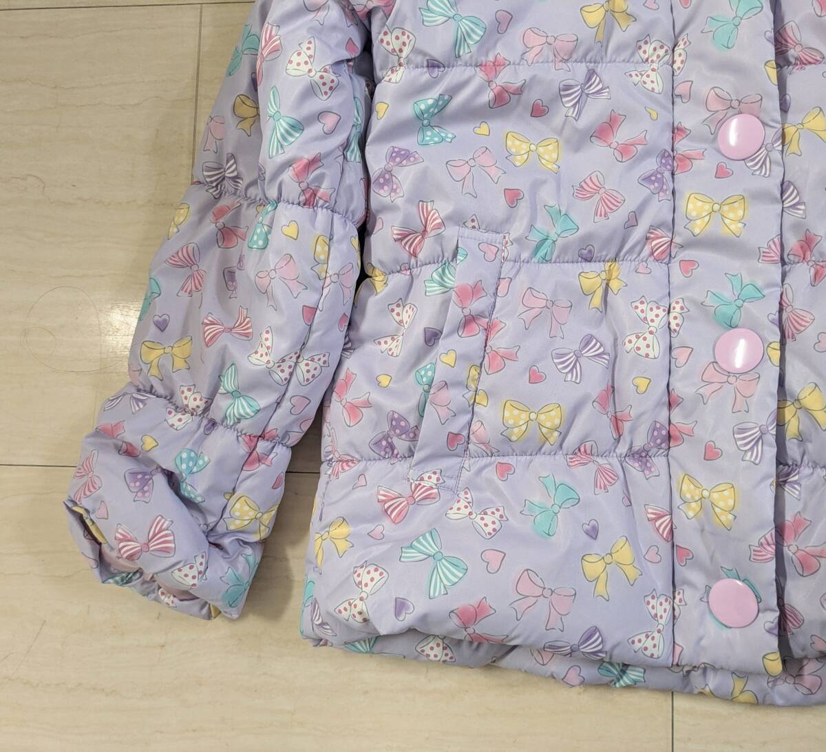 着用少 マザウェイズ 中綿入りコート サイズ140_画像2