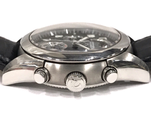 1円 シチズン カンパノラ 6770-T001424 クォーツ 腕時計 メンズ ブラック文字盤 社外ベルト 未稼働 CITIZEN_画像3