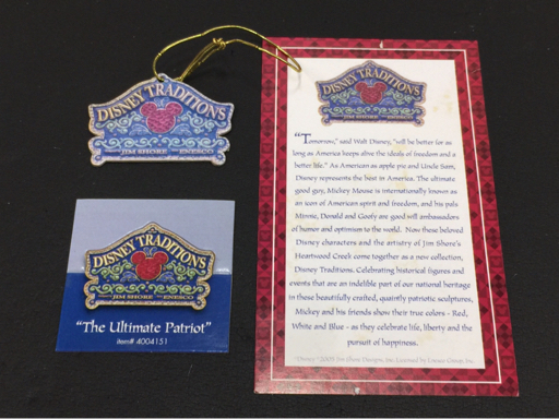 ウォルト・ディズニー ショーケース コレクション The Ultimate Patriot #4004151 置物 オブジェ 保存箱付き 現状品_画像6