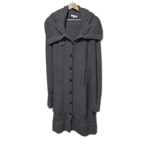 セリーヌ CELINE サイズL - ダークグレー レディース 長袖/ニット/春/秋 美品 コート_画像1
