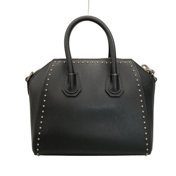  Givenchy GIVENCHY ручная сумочка anti go Nami ni кожа чёрный заклепки сумка 