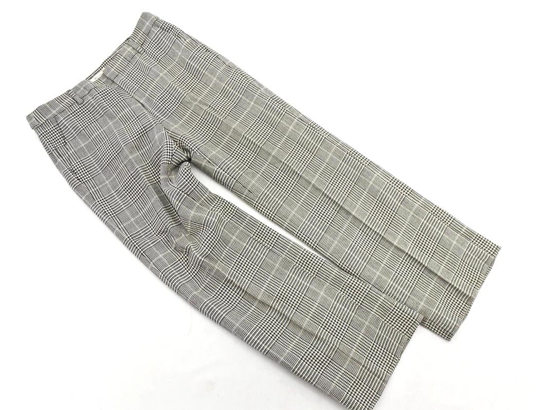 BALLSEY ボールジー トゥモローランド ウール混 グレンチェック スラックス パンツ size38/白ｘ黒 ◇■ ☆ fla1 レディース_画像1