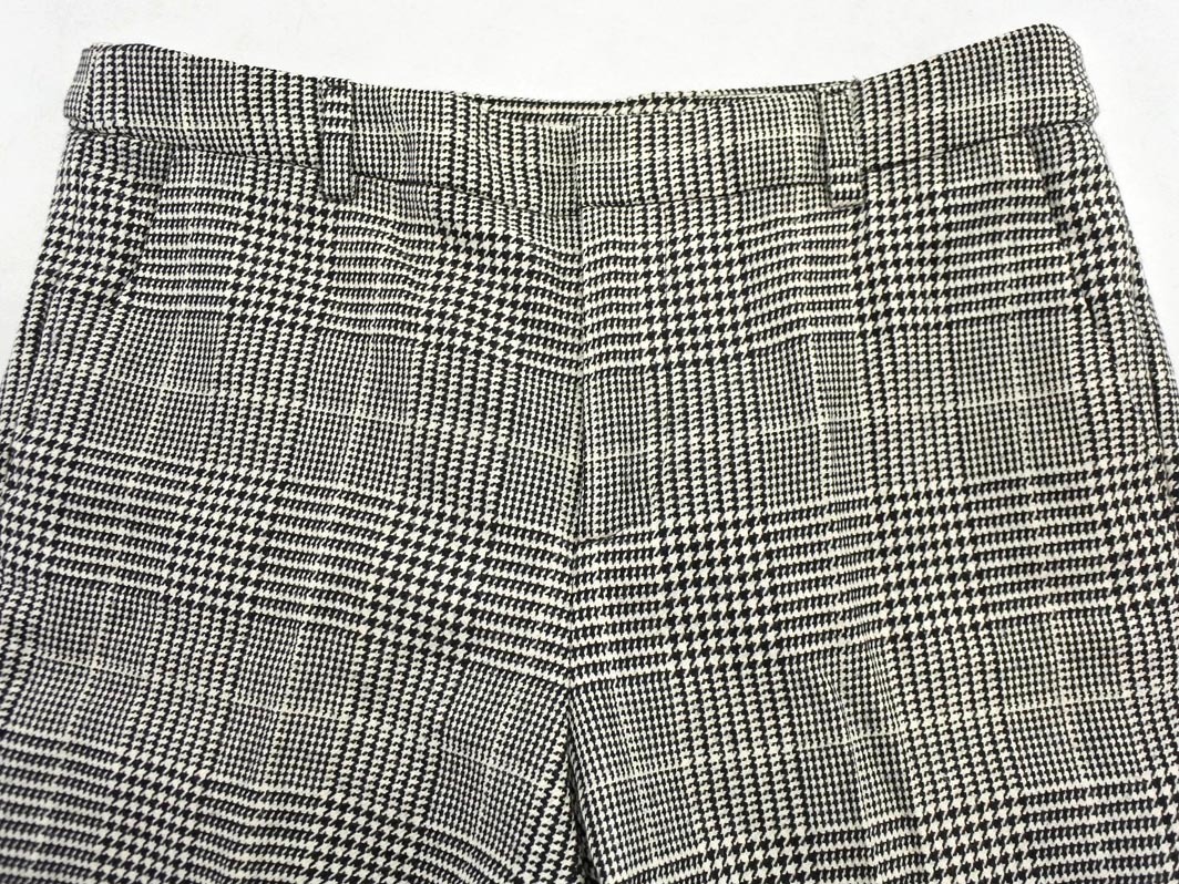 BALLSEY ボールジー トゥモローランド ウール混 グレンチェック スラックス パンツ size38/白ｘ黒 ◇■ ☆ fla1 レディース_画像3