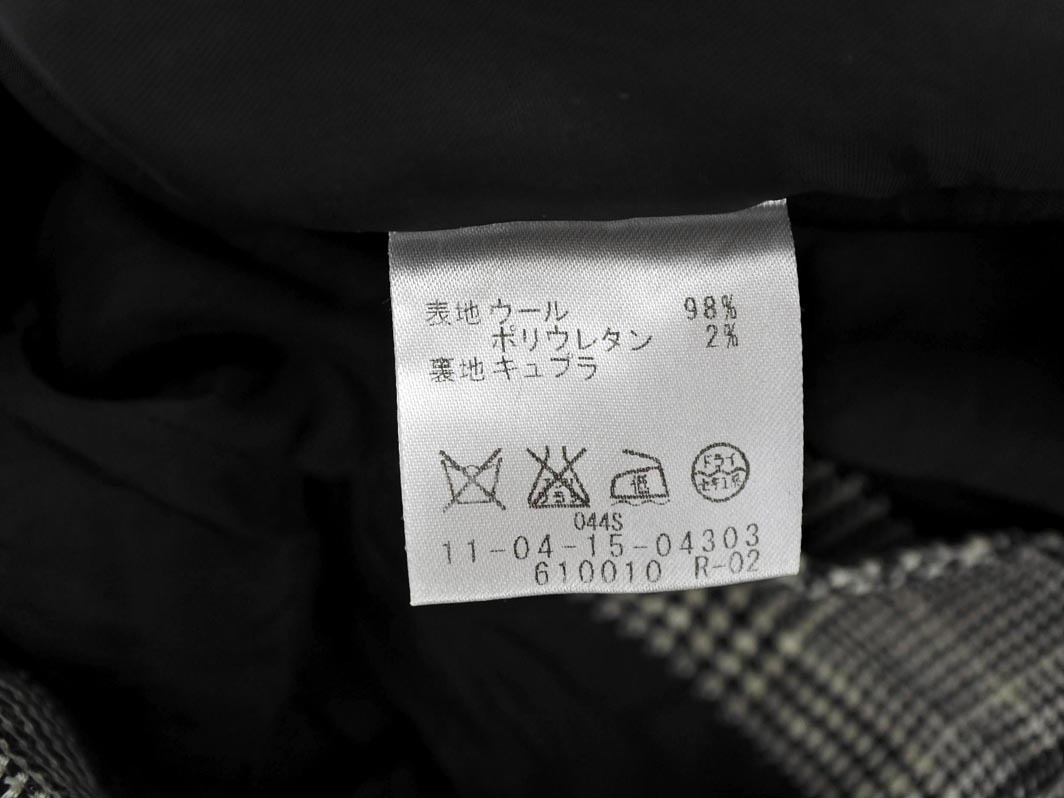 BALLSEY ボールジー トゥモローランド ウール混 グレンチェック スラックス パンツ size38/白ｘ黒 ◇■ ☆ fla1 レディース_画像5