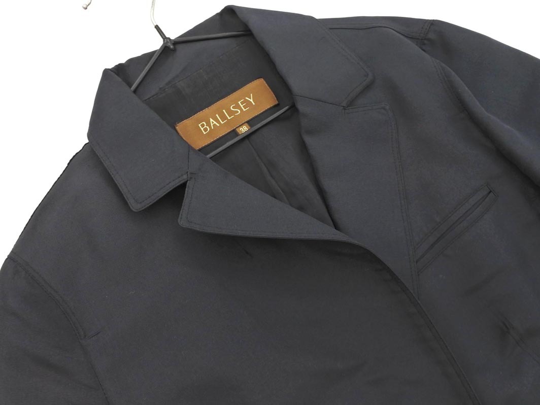 BALLSEY ボールジー トゥモローランド シルク100% ジャケット size38/黒 ■◇ ☆ fla1 レディース_画像2