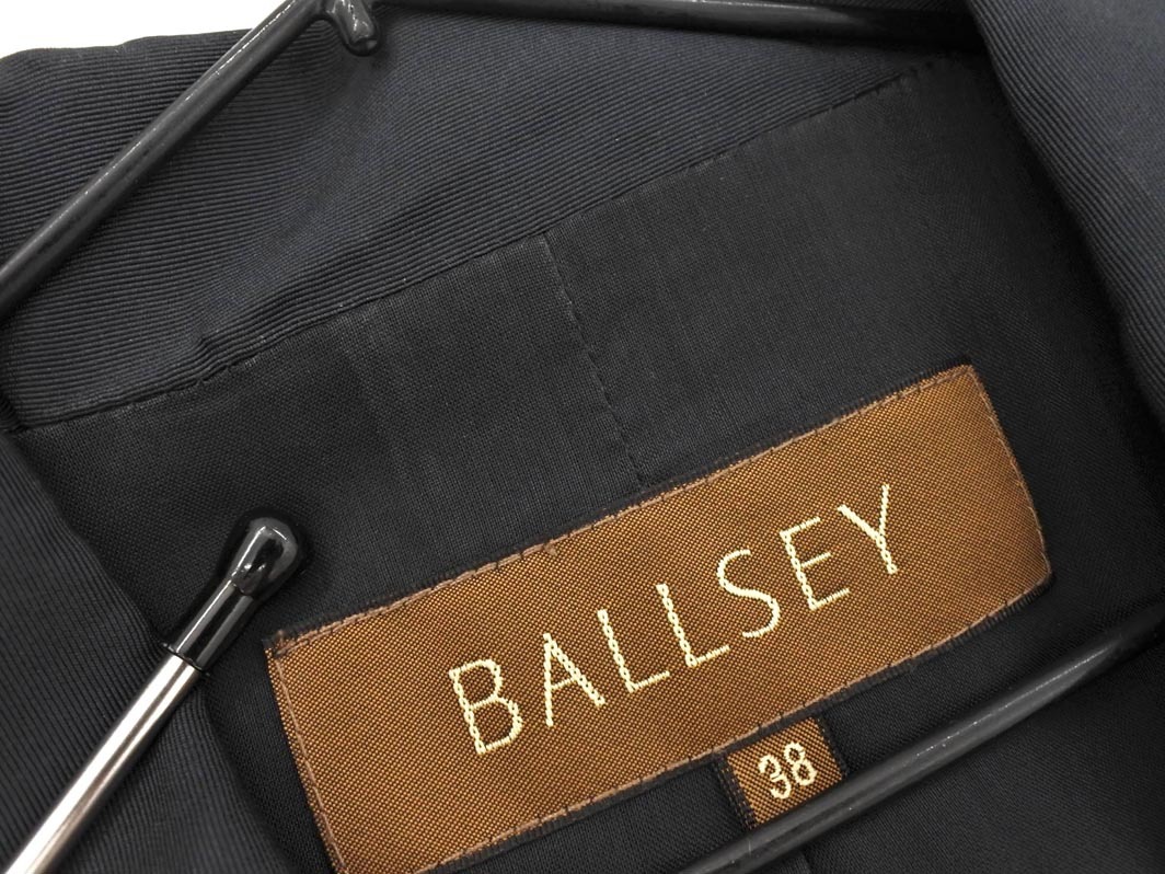BALLSEY ボールジー トゥモローランド シルク100% ジャケット size38/黒 ■◇ ☆ fla1 レディース_画像3