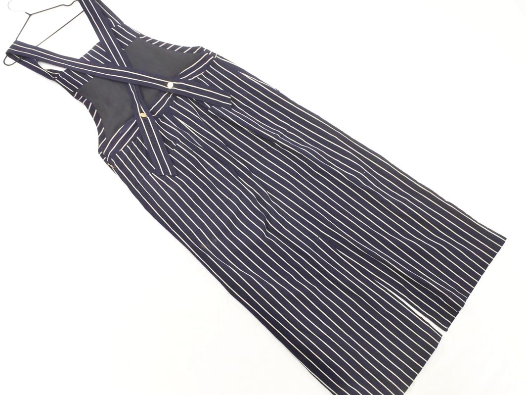 IENA イエナ ストライプ ジャンパー スカート size36/紺 ■■ ☆ fla3 レディース_画像6