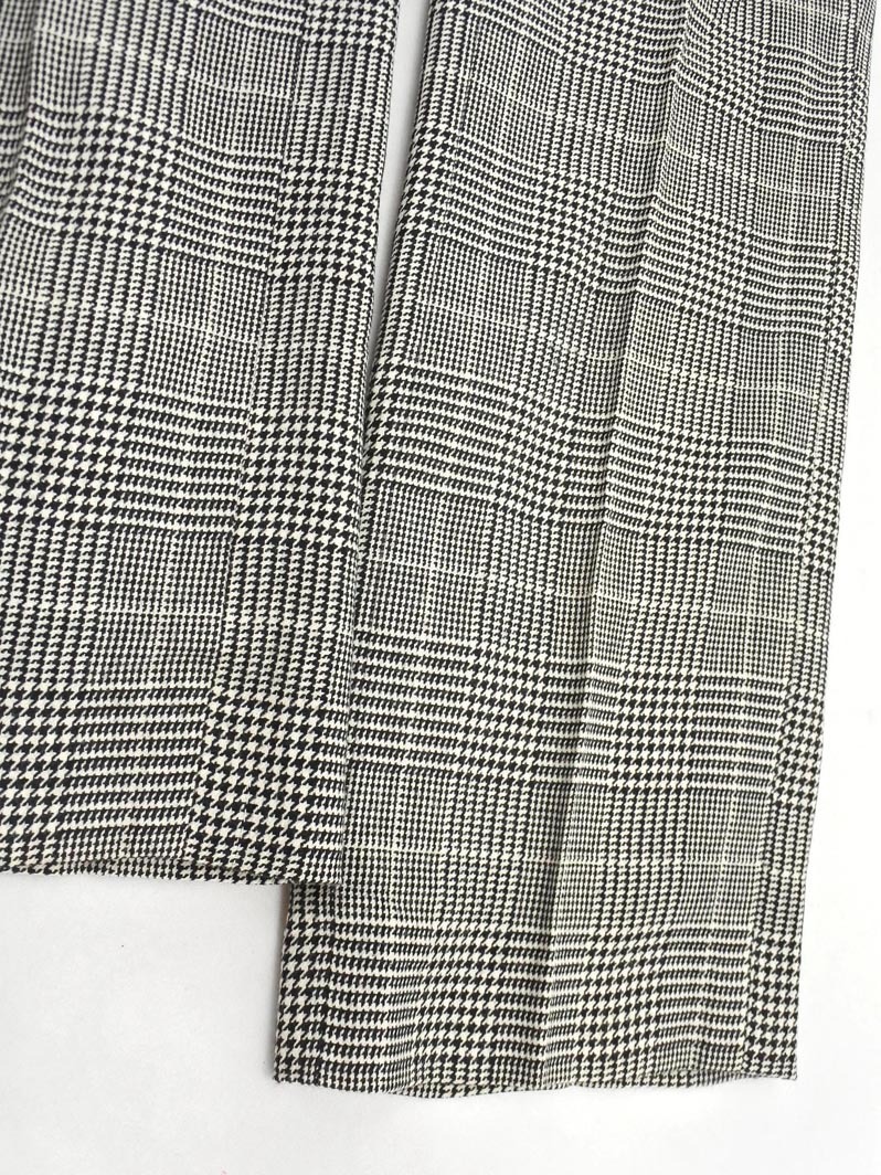 BALLSEY ボールジー トゥモローランド ウール混 グレンチェック スラックス パンツ size38/白ｘ黒 ◇■ ☆ fla1 レディース_画像2