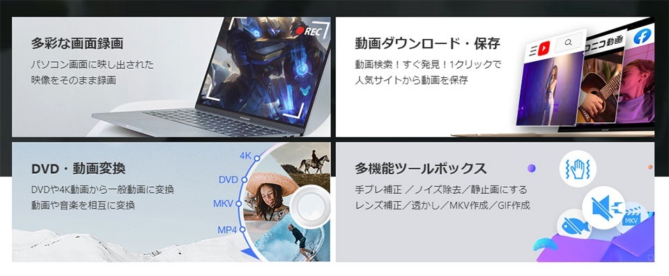 VideoProc Converter AI7.6 распространение версия долгосрочный версия DVDli булавка g анимация изменение анимация загрузка PC экран видеозапись загрузка товар Windows64bit версия 