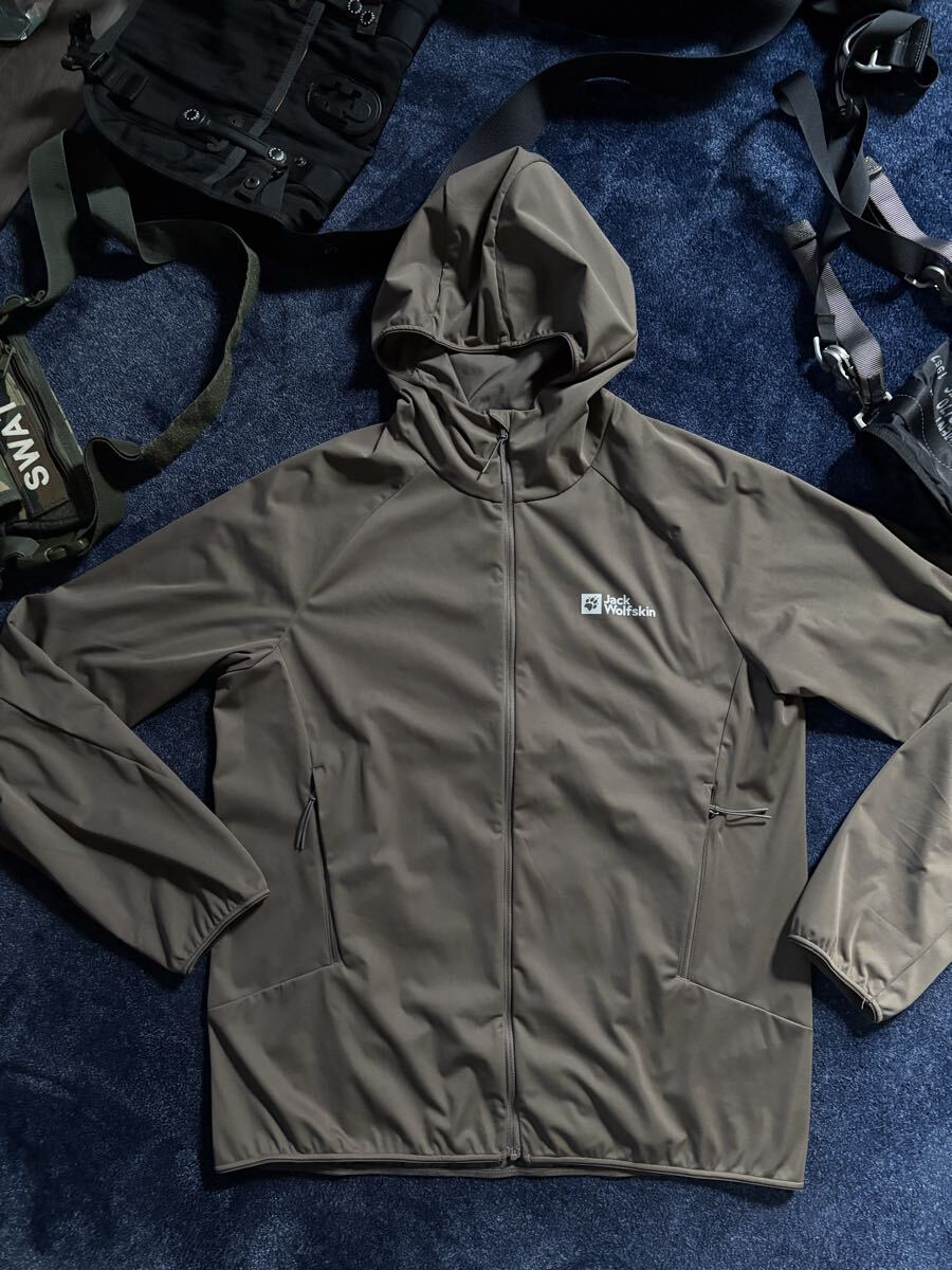 新品 定価17,600円 ジャックウルフスキン JackWolfskin フルジップ パーカージャケット アウター プレライトプロ ジャケット sizeM A60209A_画像3