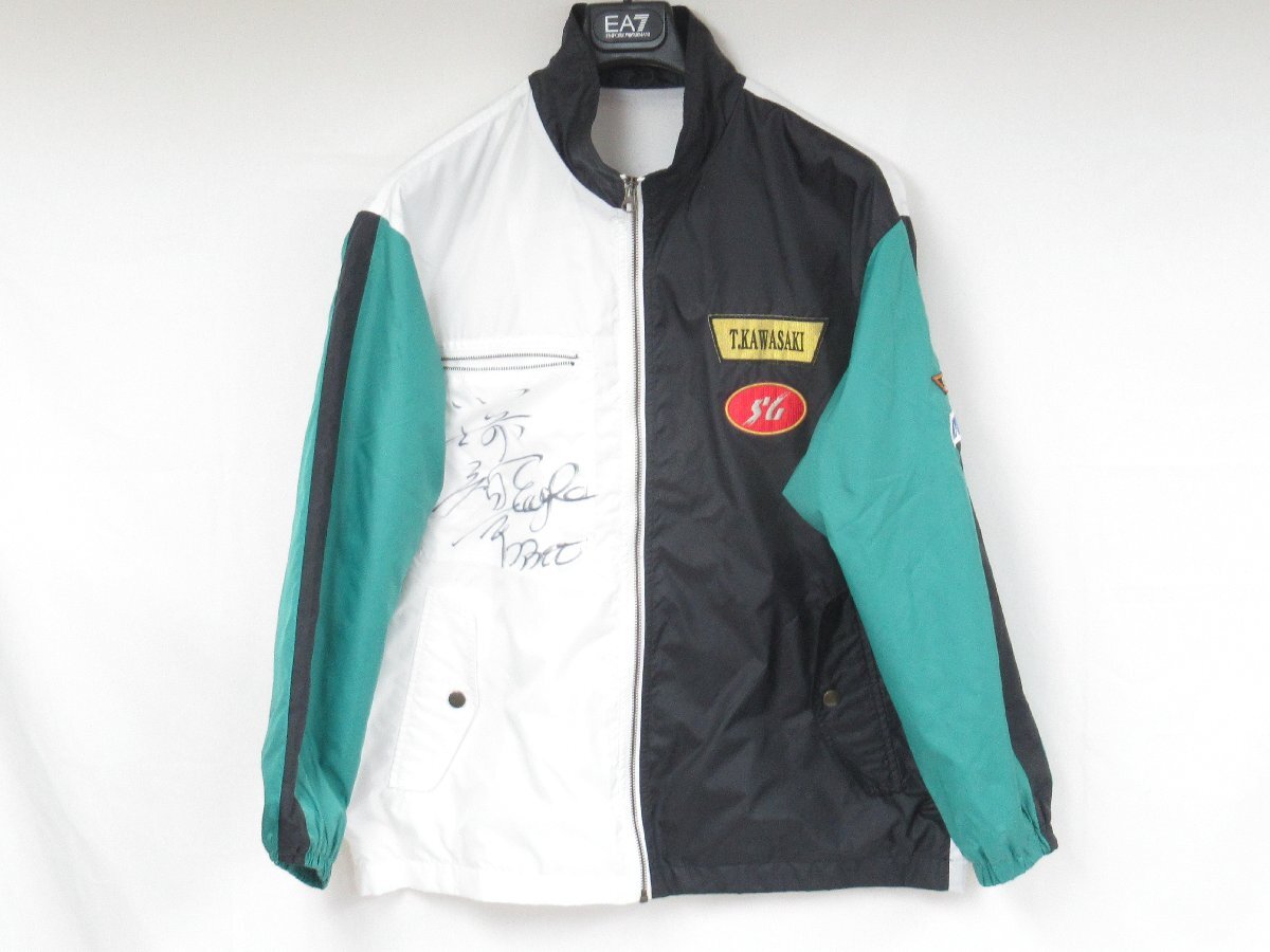 ○ ボートレース 登録番号3300 川崎智幸 サイン入り SGジャンパー 上着のみ 競艇時代_画像1