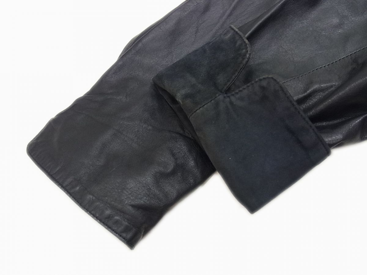 ヴィンテージ◇BALLY バリー レザー ジャケット Vera Pelle 柔革質 袖裏スウェード レディース イタリア製_画像5