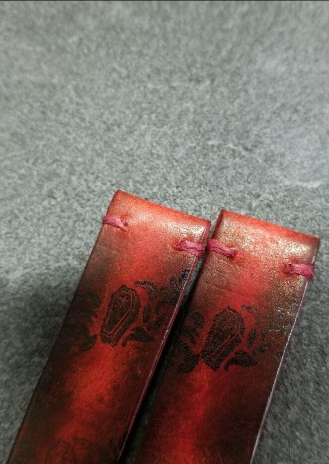 18mm градация окраска итальянский масло кожаный ремень красный 2